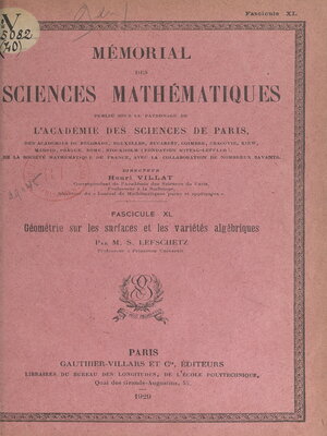 cover image of Géométrie sur les surfaces et les variétés algébriques